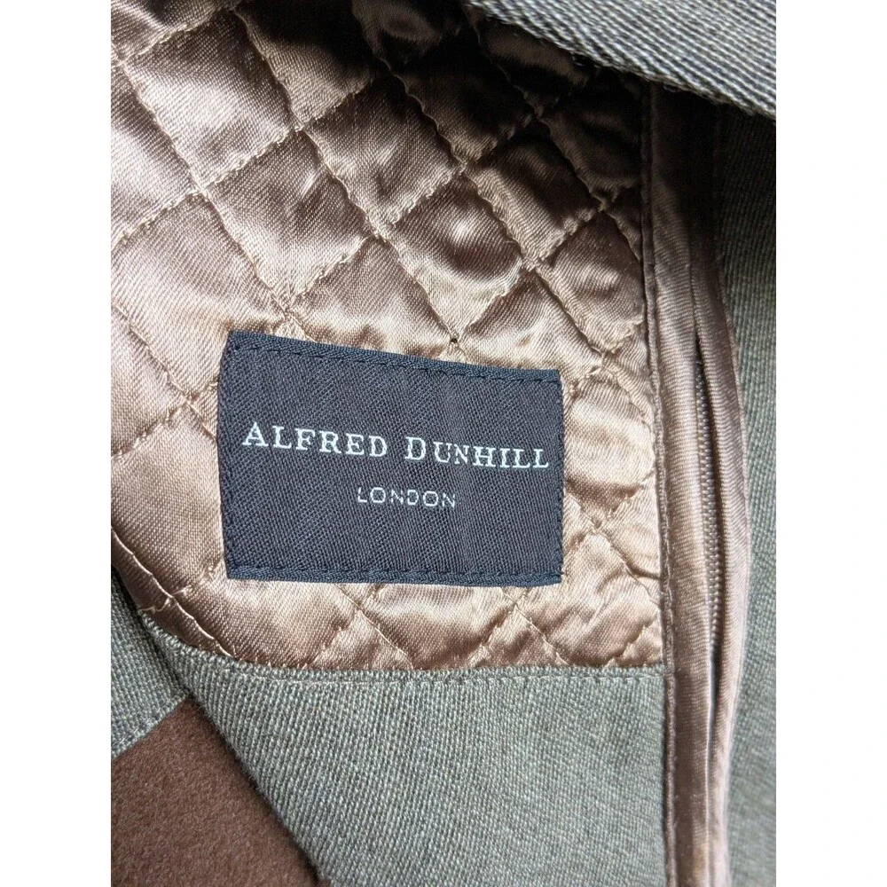 DUNHILL Virgin Wool Overcoat Coat ITALIAN 52 US42  XL Removable Quilted Lining